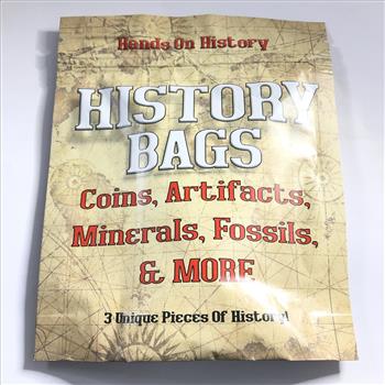 History Bags contain At Least 3 Unique Pieces- Coins Fossils Minerals Gold Silver Antiques