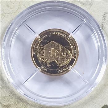 History of Gold*0.5 grams 14K Gold Coin Commemorates 1787 Gold Coin Worth $15 in New York Currency*In Custom Holder