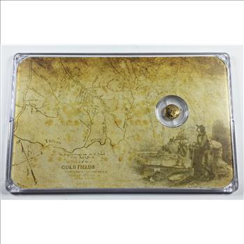 History of Gold*0.5 grams 14K Gold Coin Commemorates 1787 Gold Coin Worth $15 in New York Currency*In Custom Holder