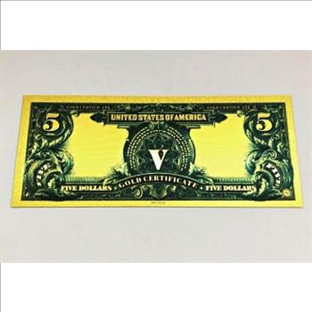 Indian Chief $5 Dollar Banknote Commemorative Replica