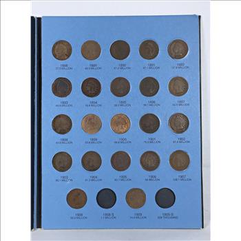 Indian Head Cents Collector's Album Including Flying Eagle Cents 1857-1909*Includes 24 Indian Head Cents