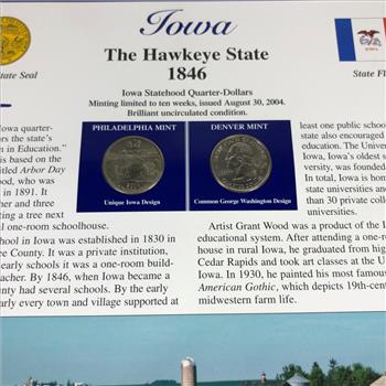 Iowa Commemorative State Quarters *High Grade Uncirculated
