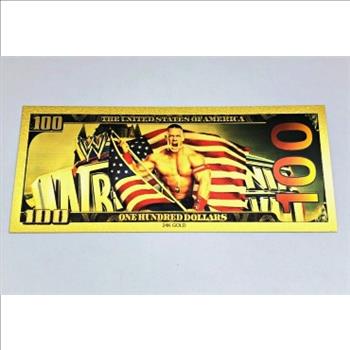 John Cena Gold Foil 100 Dollar Commemorative Banknote