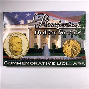 John Tyler P, D & S Presidential Commemorative Dollar Set*Uncirculated/Proof in Custom Holder