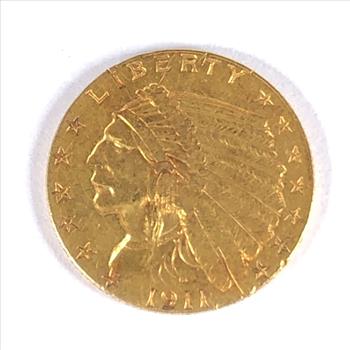 KEY DATE*1911-D $2-1/2 Indian Head Gold Quarter Eagle