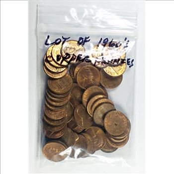 Large Lot of 1960's Copper Pennies*High Grade Coins