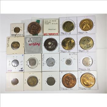Large Lot of Tokens, Commemorative Medallions/Collectibles and World Coins