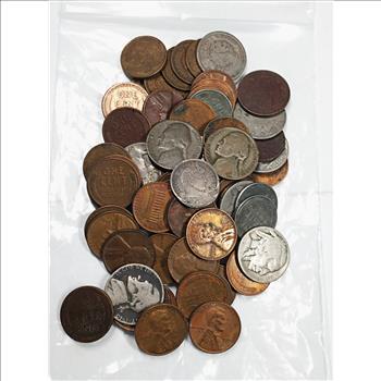 Large Type Lot with Silver*Nickels, Cents