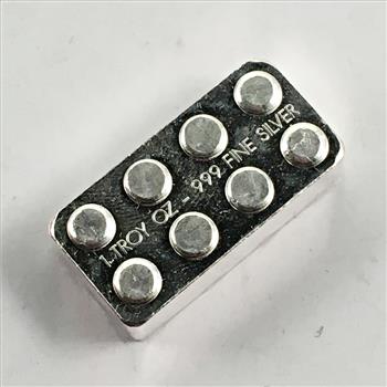 Lego Design 1 Troy oz .999 Fine Silver Bar*Stackable