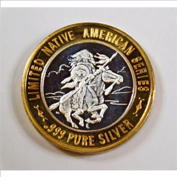 Limited Native American Series*.999 Pure Silver*Chief Medicine Crow