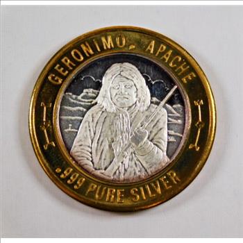 Limited Native American Series*.999 Pure Silver*Geronimo, Apache