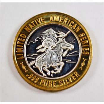 Limited Native American Series*.999 Pure Silver*Geronimo, Apache
