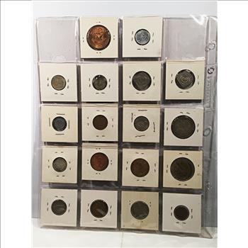 Lot of 18 World Coins*Some are Silver*Peru, Portugal, New Zealand, Netherlands and More