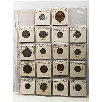 Lot of 18 World Coins*Some are Silver*Peru, Portugal, New Zealand, Netherlands and More