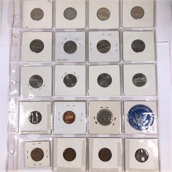 Lot of 19 Mixed US Nickels and Lincoln Head Cents*One Buffalo Nickel