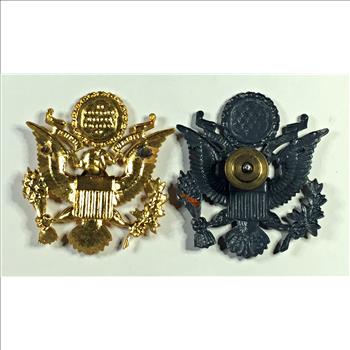 Lot of (2) Genuine Brass US Army Seals