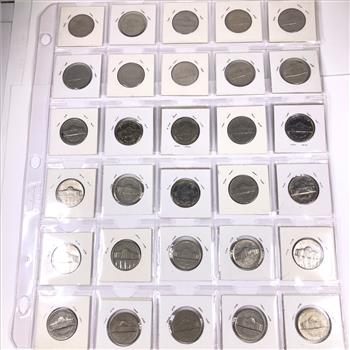 Lot of 20 Mixed Dated Jefferson Nickels*Late 1960's and 1970's