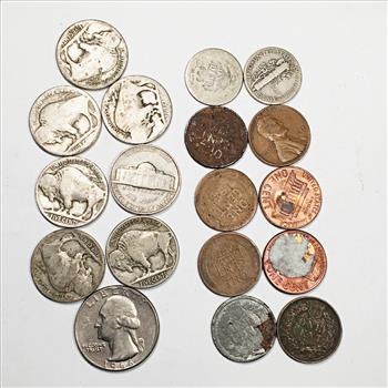 Lot of 20th Century Coins*Some Silver*Quarter, Dimes, Nickels and Cents*Various Dates and Grades
