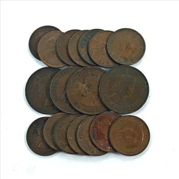 Lot of !8 Coins of Cypress*1955 Three Mils and Five Mils Coins