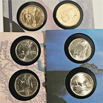 Lot of Commemorative Presidential Dollars and Commemorative Quarters*On FDC's