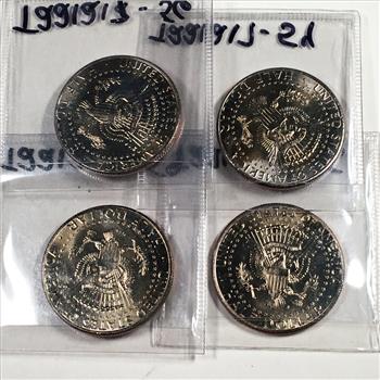 Lot of Four (4) Colorized Kennedy Half Dollar Commemorating the Vietnam War*Under Fire in Cholon, Etc.