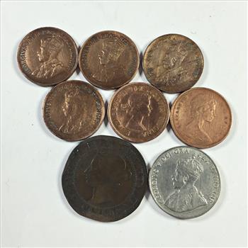 Lot of Seven Canadian Coins*Various Denominations, Years and Grades
