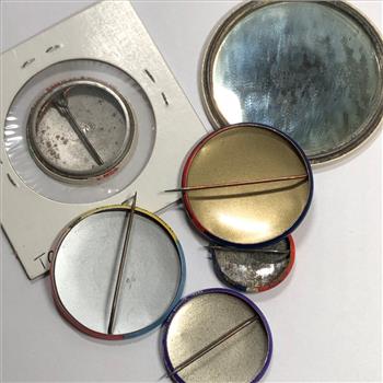 Lot of Six Lapel Pins: Political and Railroad