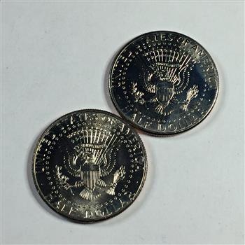 Lot of Two Colorized Kennedy Half Dollars Commemorating the Vietnam War*Operation Cochise & Operation Harrison