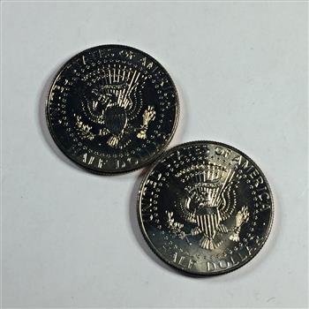 Lot of Two Colorized Kennedy Half Dollars Commemorating the Vietnam War*The Professionals & Brigadier Gen. William Weise