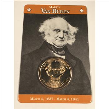 Martin Van Buren Presidential Commemorative Dollar*Brilliant Uncirculated*Facts Card