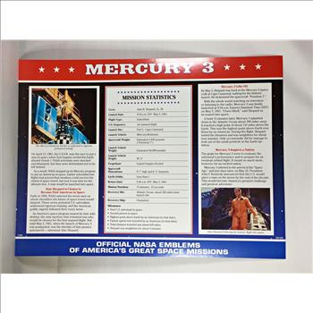 MERCURY 3 (FREEDOM 7) NASA Space Mission Emblem Patch*Encased in 9