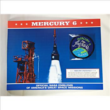 MERCURY 6 (Friendship 7) NASA Space Mission Emblem Patch*Encased in 9