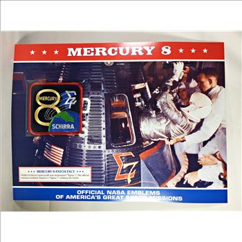 MERCURY 8 (Sigma 7) NASA Space Mission Emblem Patch*Encased in 9