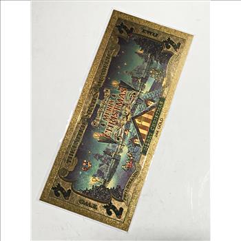 Merry Christmas/Santa Gold Foil $2 Banknote