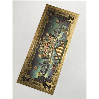 Merry Christmas/Santa Gold Foil $2 Banknote