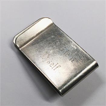 Metal Money Clip*Artfully Decorated with Sterling Silver and Turquoise