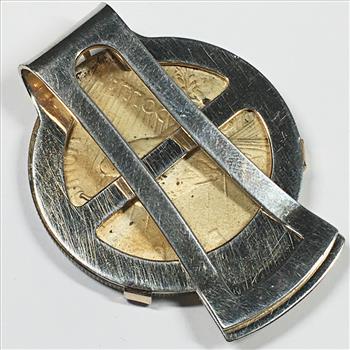 Metal Money Clip*Higher Grade 1922 Peace Silver Dollar