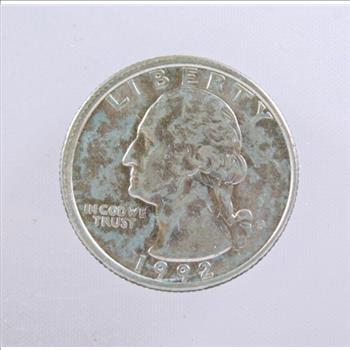 MINT ERROR - 1992-P Washington Quarter - Misaligned