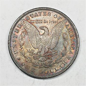 MINT ERROR*1896/1896 Morgan Silver Dollar*Tone*Repunched Date