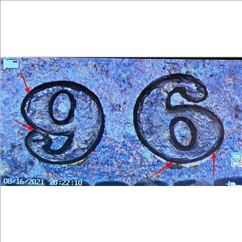 MINT ERROR*1896/1896 Morgan Silver Dollar*Tone*Repunched Date