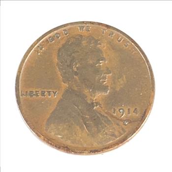 MINT ERROR*1914-D Lamination Error Lincoln Head Wheat Cent