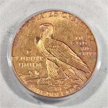 MINT ERROR*1916-S $5 Indian Head Gold Half Eagle*Graded MS62 obv Plan Lamination by PCGS