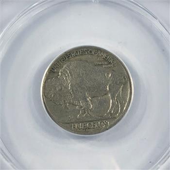 MINT ERROR*1935-D Buffalo Nickel*Graded EF40 No Designer's Initial by ANACS*Full Horn Visible
