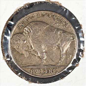 MINT ERROR*1937-D THREE LEGGED Buffalo Nickel*Full Horn