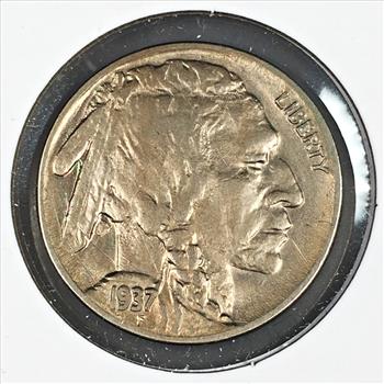 MINT ERROR*1937-D THREE LEGGED Buffalo Nickel*Full Horn*Better Grade