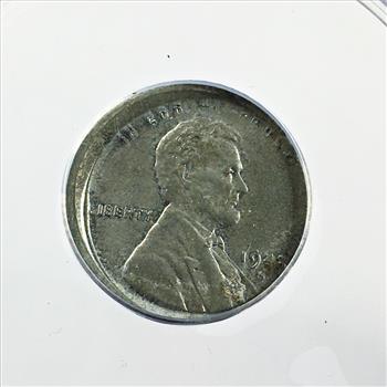 MINT ERROR*1943-S Steel Lincoln Head Wheat Cent*TILTED PARTIAL COLLAR*Graded MS60 Details by ANACS