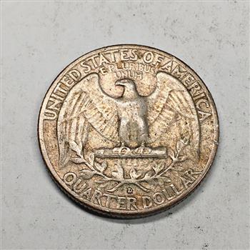 MINT ERROR*1956-D/D Repunched Mint Mark Silver Washington Quarter