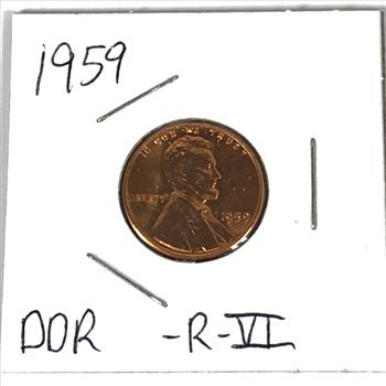 MINT ERROR*1959 double Die Reverse Lincoln Head Memorial Cent*Uncirculated Red