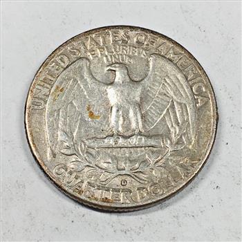 MINT ERROR*1962-D/D Repunched Mint Mark Silver Washington Quarter