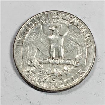 MINT ERROR*1962-D/D REPUNCHED MINT MARK Silver Washington Quarter